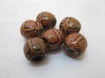 300Pcs Round Barrel European Style Pony Wooden be-w79