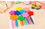 12Colors HQ Non Toxic Drawing Creative Snowflake Painting Crayon