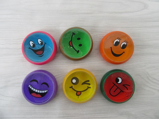 36 Smile Face Emoji Plasticine Slime Crystal Mud Gum Mixed - Click Image to Close